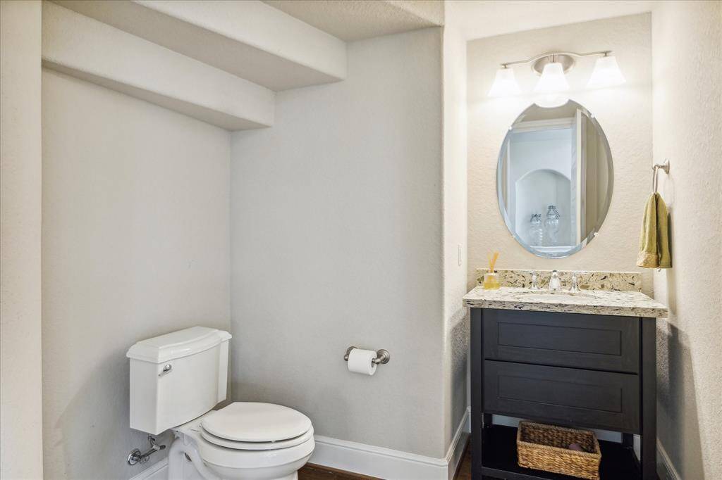 Half bathroom on the first floor.