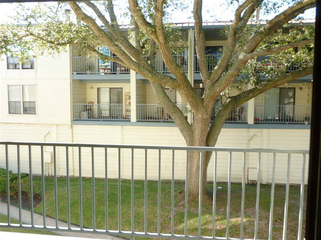 Balcony overlooks the courtyard