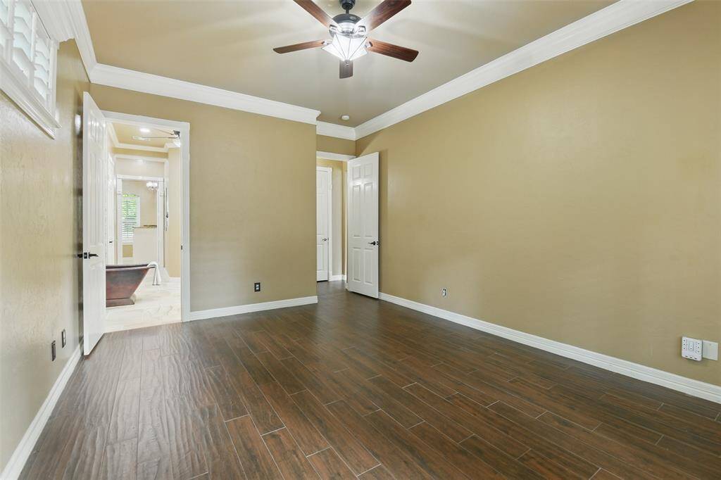 Spacious primary bedroom