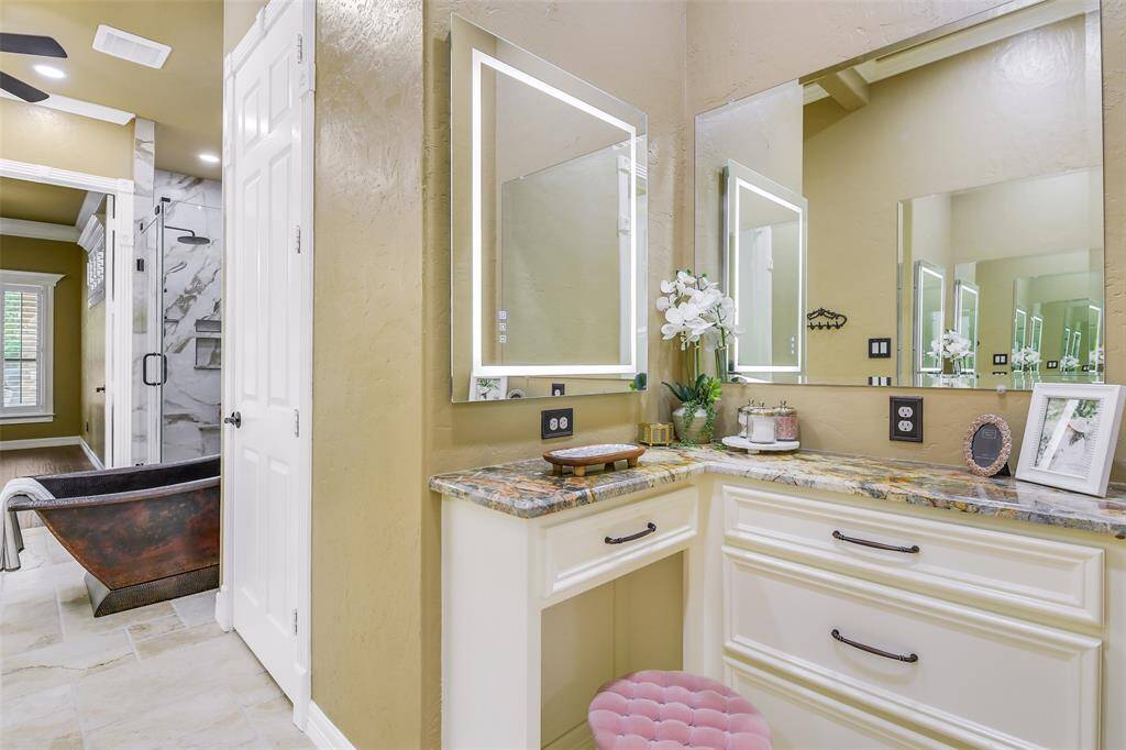 Sought after custom vanity area!
