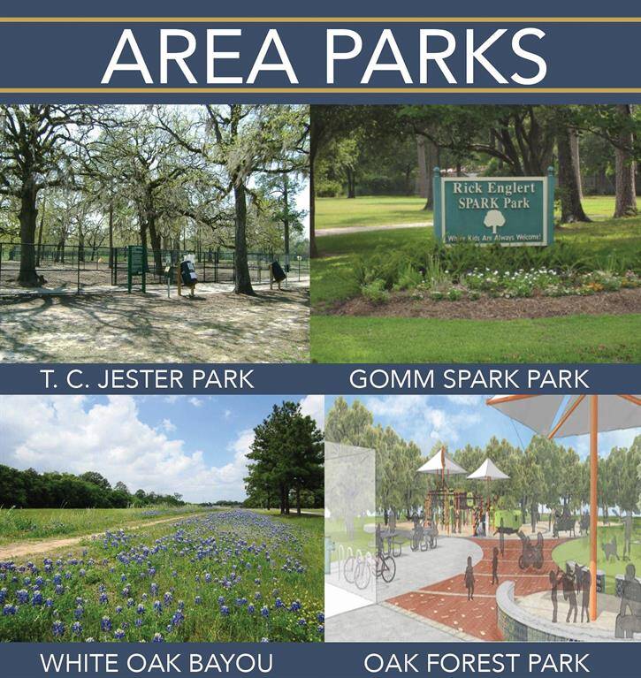 The area offers an abundance of parks to explore. TC Jester Park features baseball fields, hiking and biking trails, dog parks, a community pool, and disc golf. The newly updated Oak Forest Park includes a 'Playground for All Abilities,' a community pool, and basketball courts, ensuring something for everyone to enjoy.Candlelight Park features a community center, adding even more recreational options to the area.