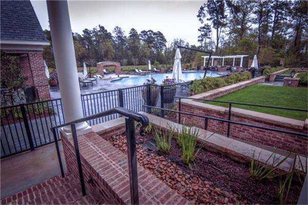View of the swimming pool from the club house.