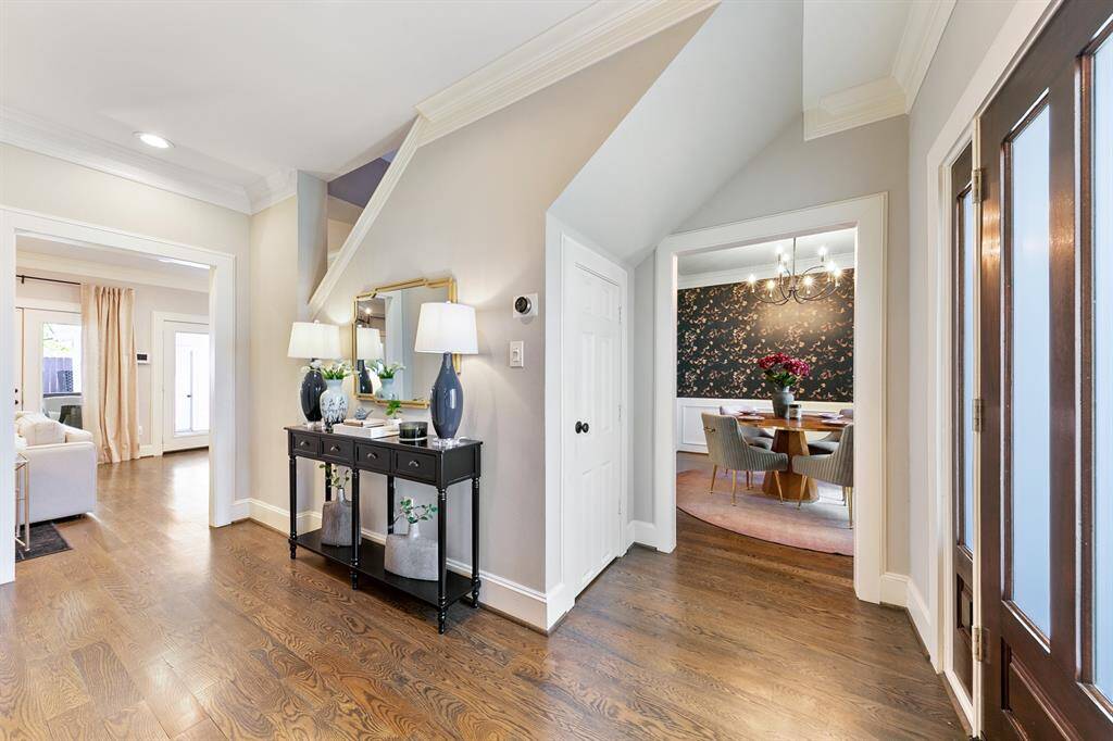 Once inside the formal entry, you are greeted with luxury and design finishes in every room.