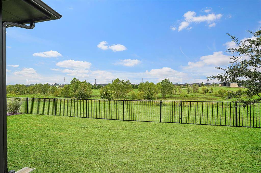 An iron fence with gate allows you open sight lines and quick access to the preserve that sits behind this home, thus creating our "NO REAR NEIGHBORS" mantra, which we just LOVE!