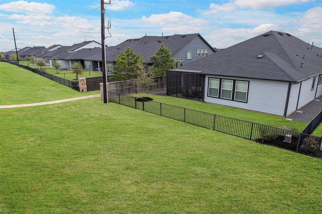 There is plenty of greenspace for Fido to play or maybe open the gate and toss the frisbee!