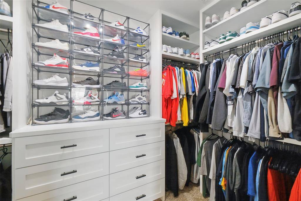 Closet organization system.