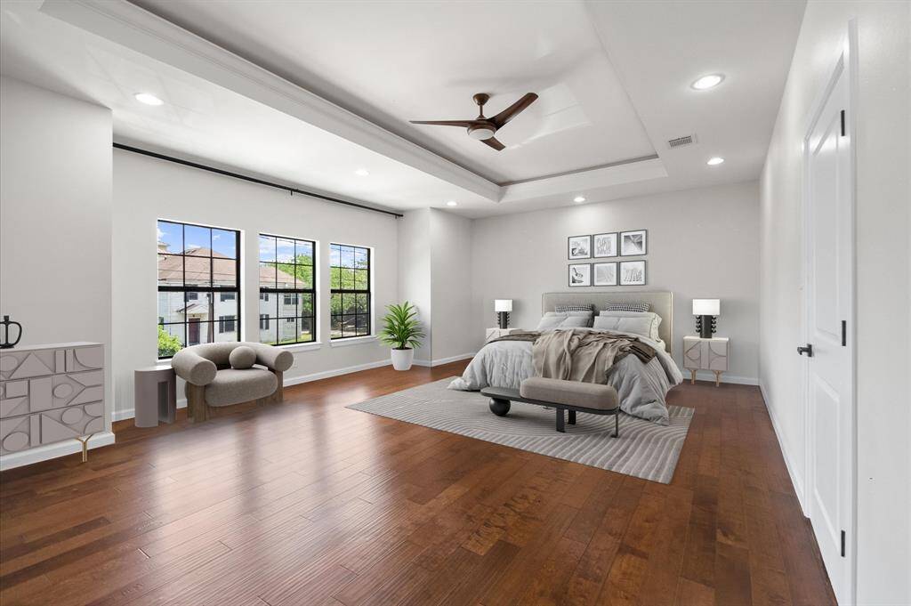 Grand Master Suite offering an incredible layout. Virtually staged.