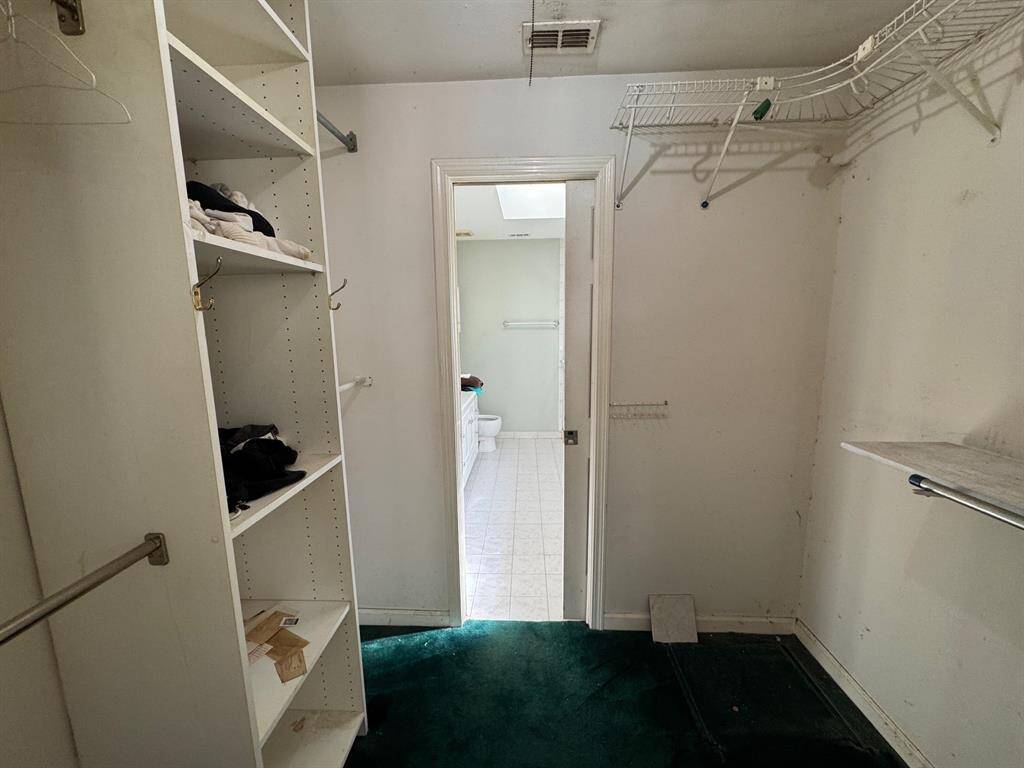 Primary closet
