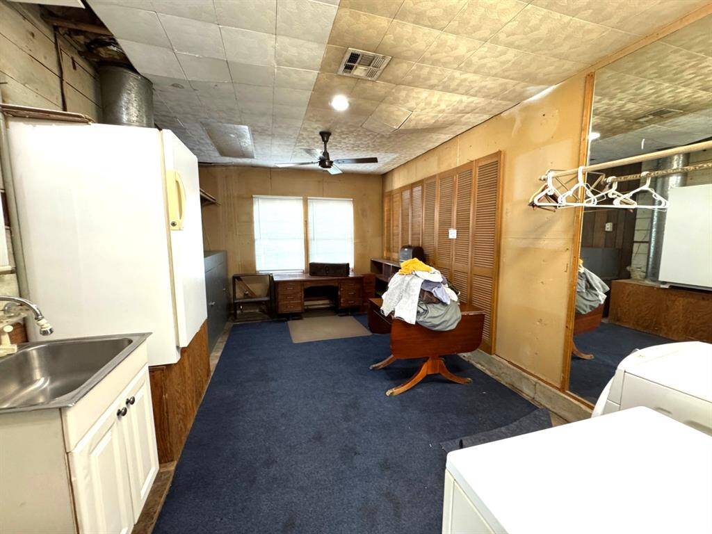 Converted garage made into office