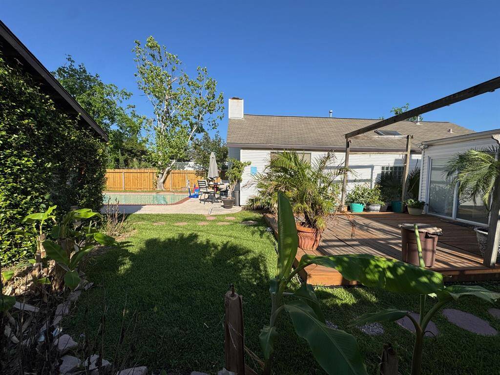 Backyard deck