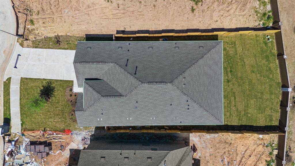 This aerial view of your home shows the amazing view of your lot.