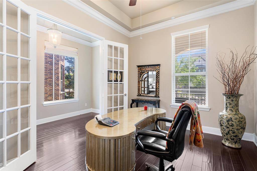 Be productive in your dedicated home office! This space can serve a variety of purposes-gym, playroom, or more!
