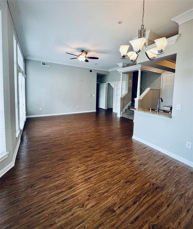 Lower level has plank flooring thought.