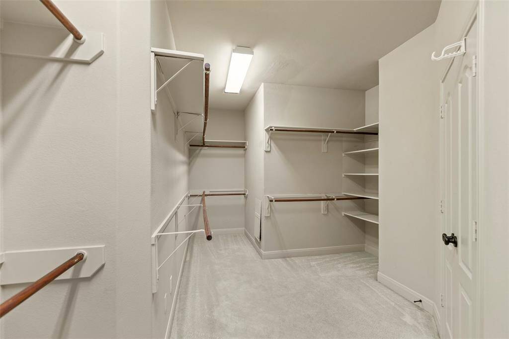 Huge primary closet .