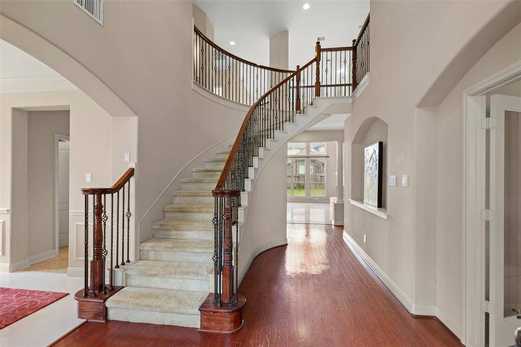 Stylish staircase .
