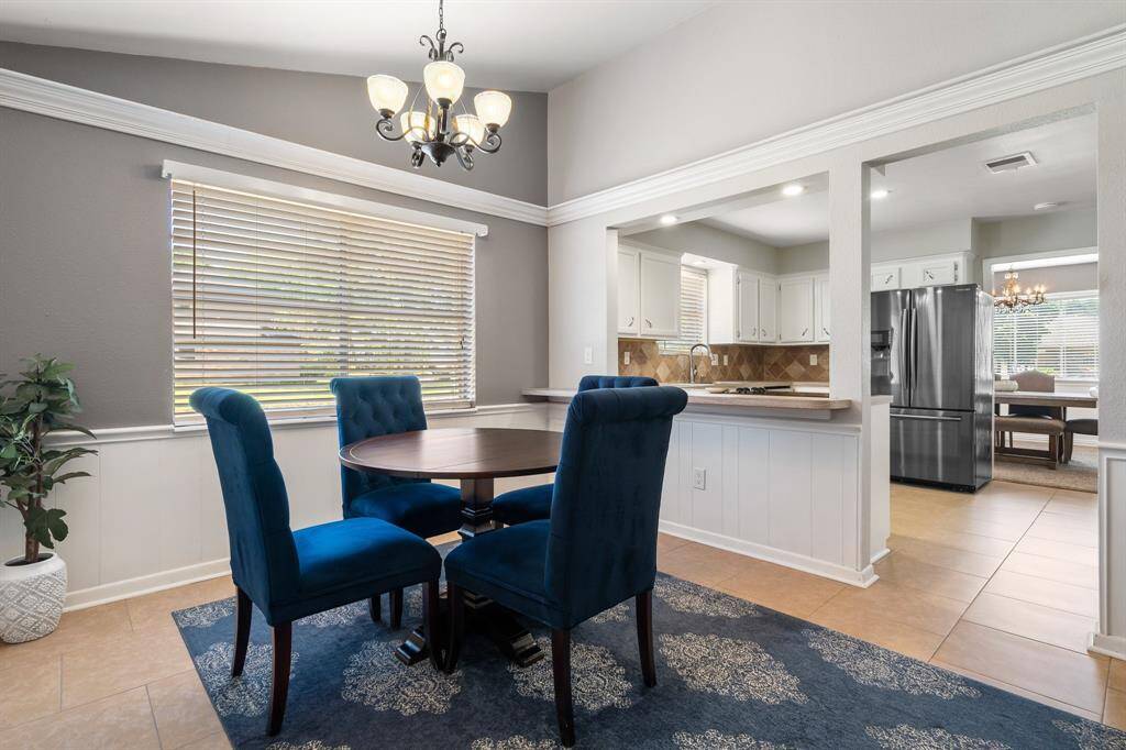 Convenient breakfast room off the kitchen.