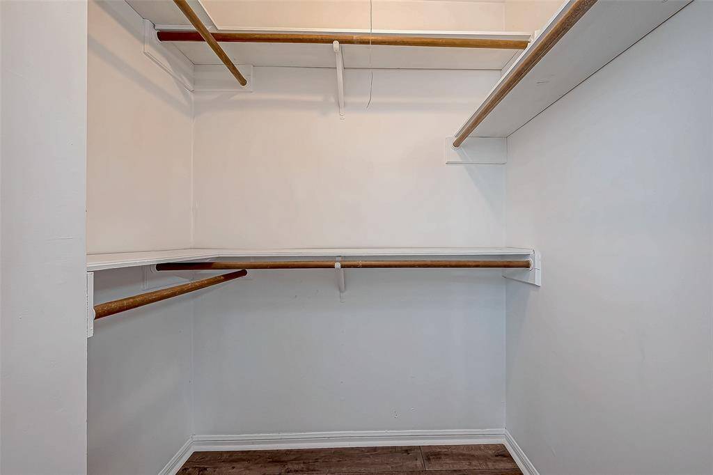 Master bedroom has two closet his and her.