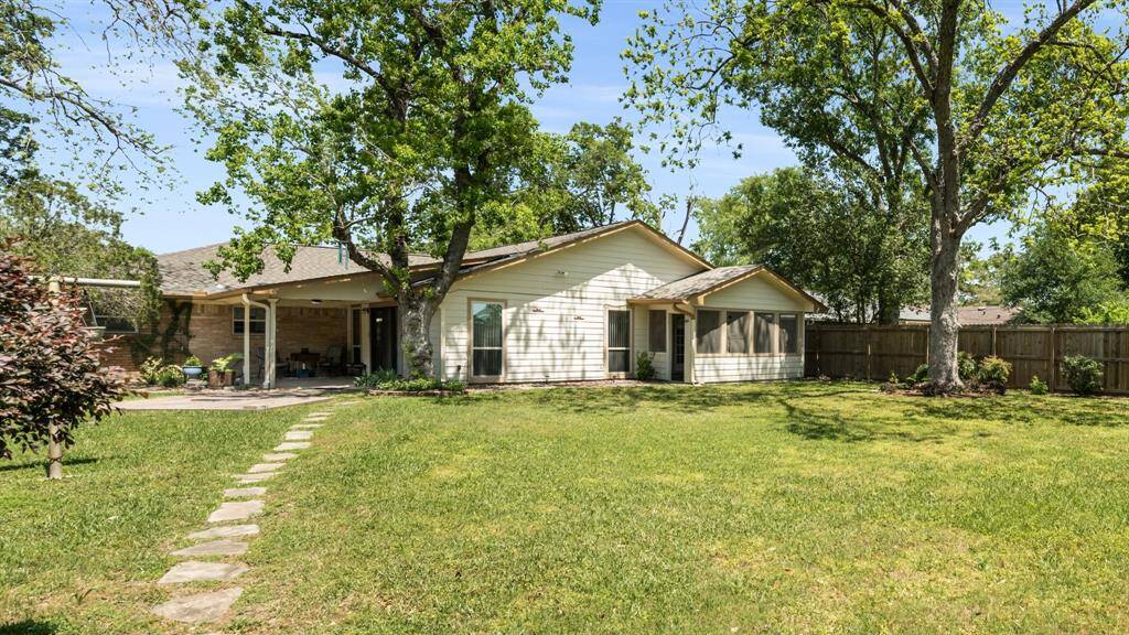 Another view of the back of the house. Notice the beautiful trees.