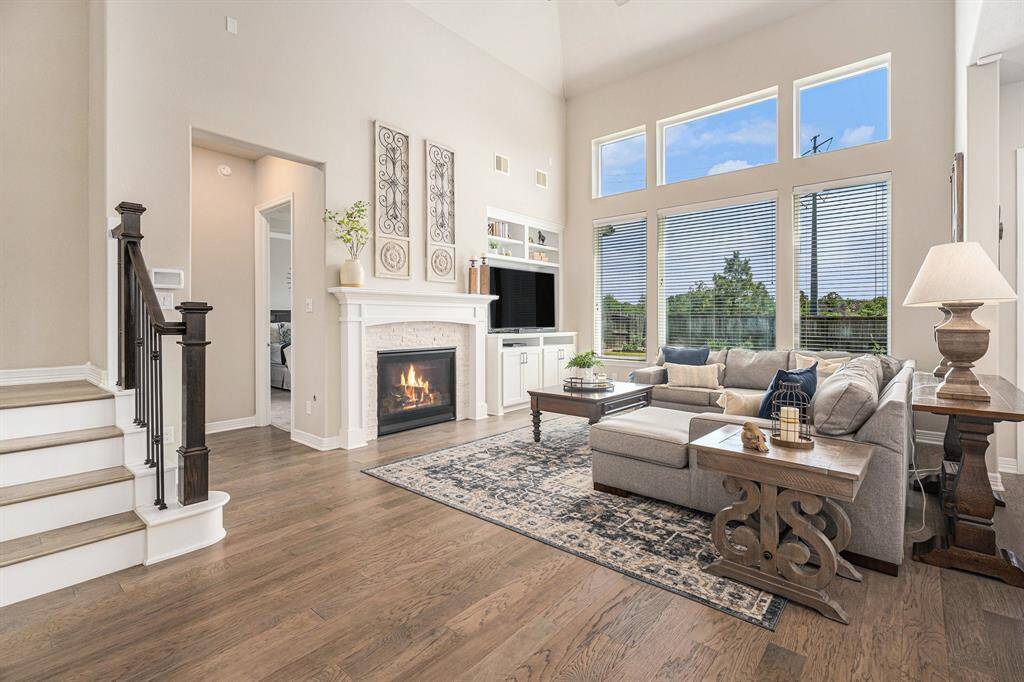 Family Room with Gaslight fireplace