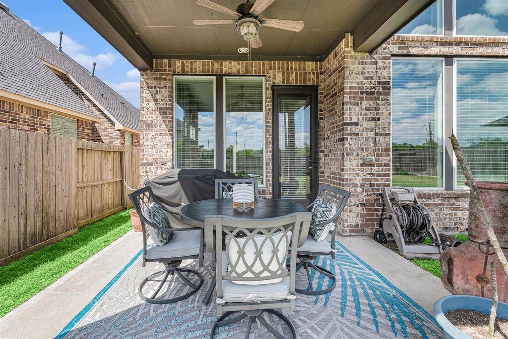 Covered back patio space