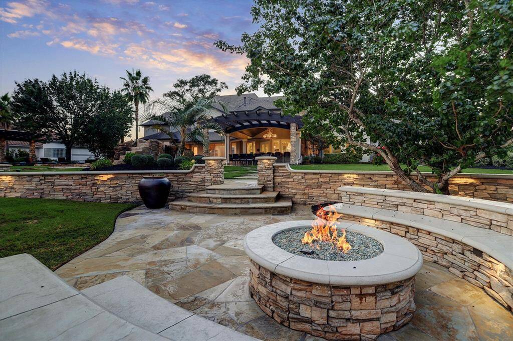Cozy fire pit, perfect for warming up after a swim and enjoying evenings under the stars.