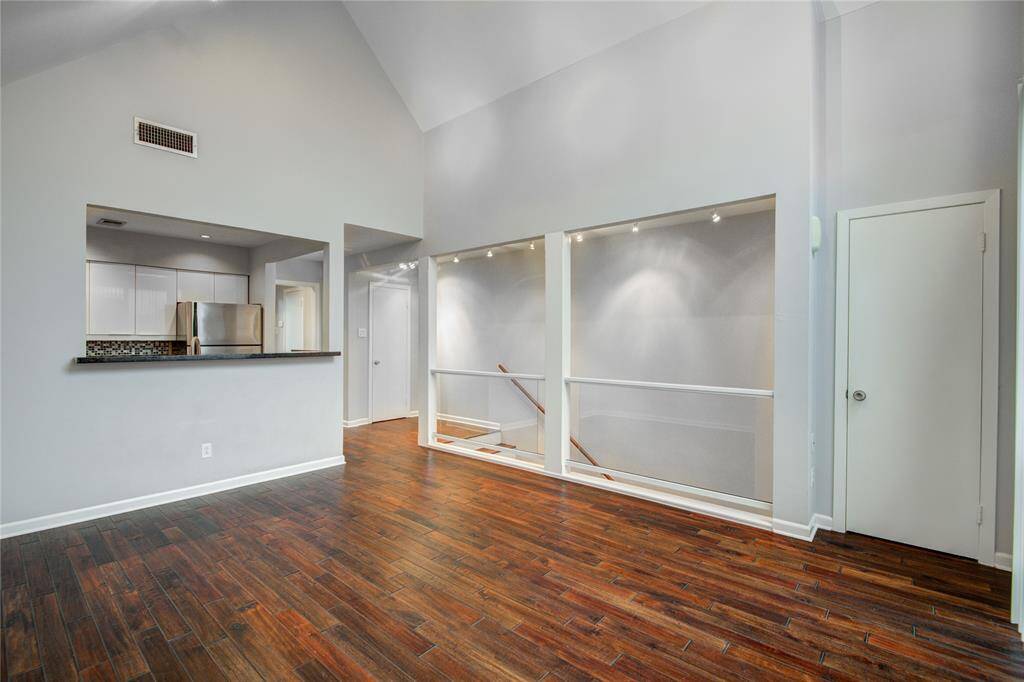 kitchen is open concept into living space