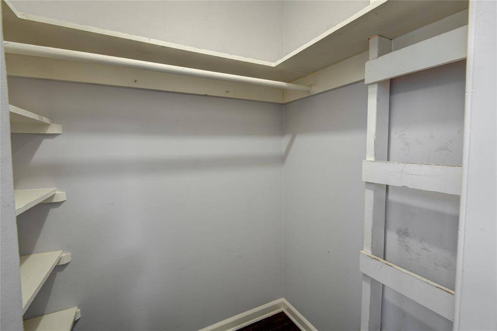 Hall closet provides extra storage & attic access
