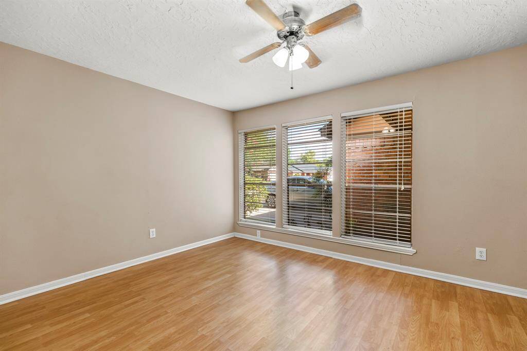 The master bedroom is huge, and also has large windows to let in plenty of natural light