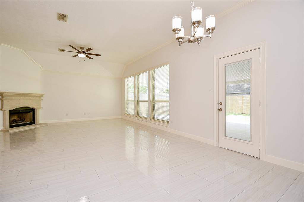 Plenty of natural lighting and a great view of the backyard