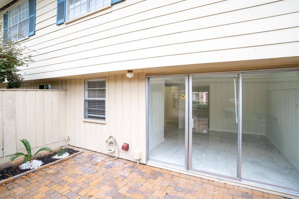 Back patio area