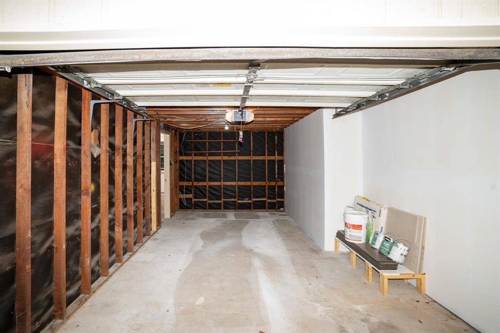 Garage looking west