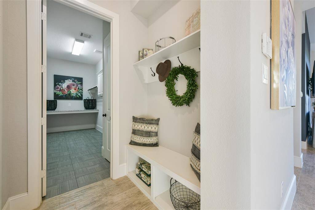 Mud drop and oversized utility room just off the entrance from the garage.