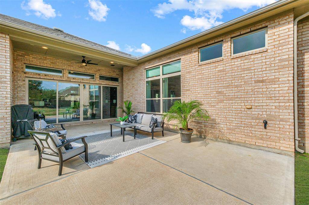 Patio for outdoor entertaining.