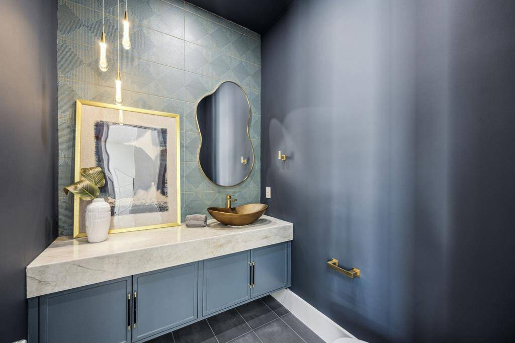 This powder room is perfection. It's even more beautiful in person.