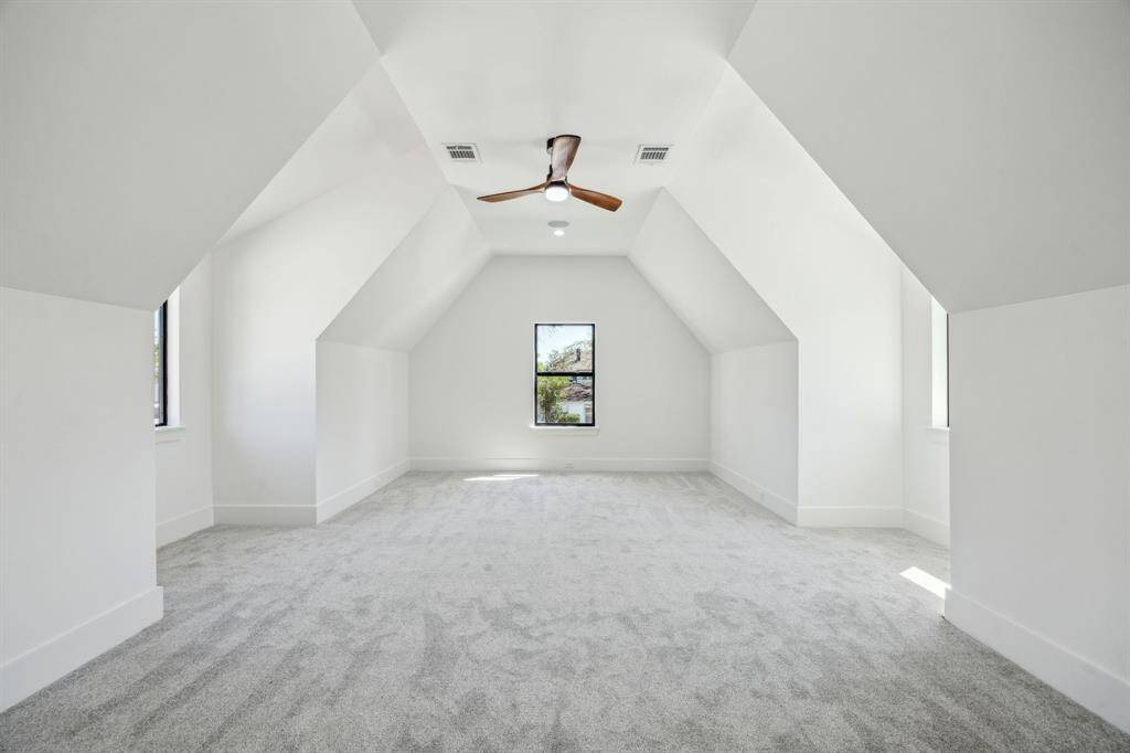 This flex space is about 20x20 and could be used for whatever you like! It could serve as a 4th bedroom, home gym, craft or music studio, second office, family room, game room, etc etc etc....