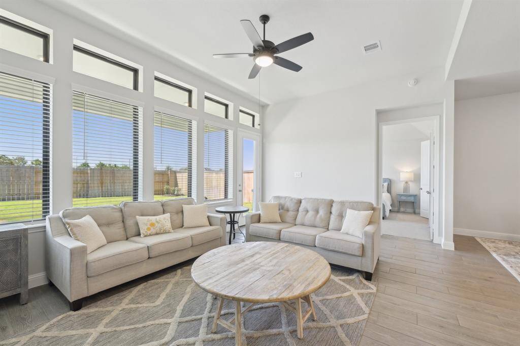So much natural light in the main living spaces, with backyard views!