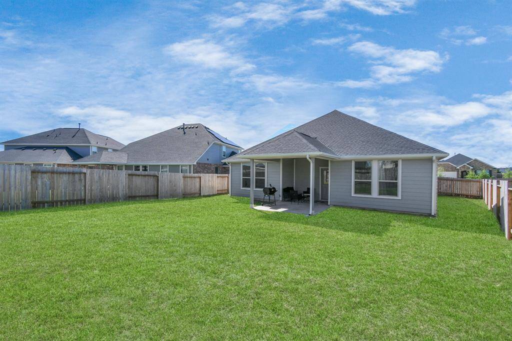 Fully fenced backyard