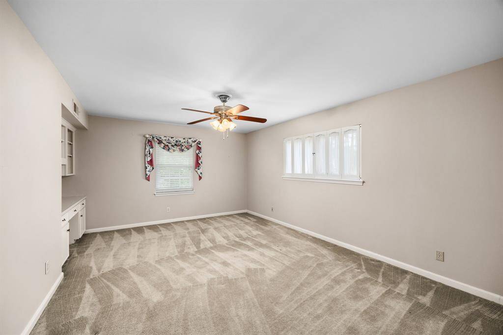 Primary bedroom is good sized
