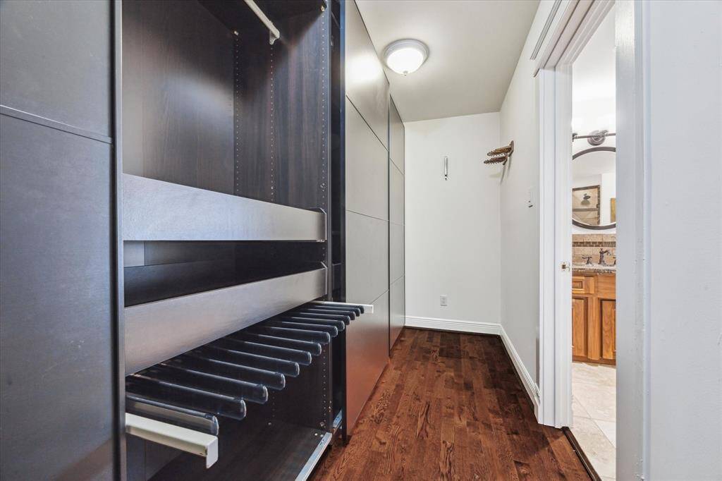 One of two closets