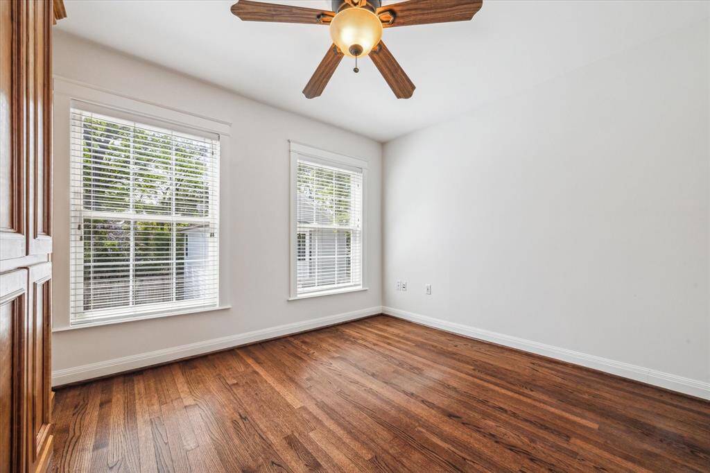This room has a built-in and was previously used as a study