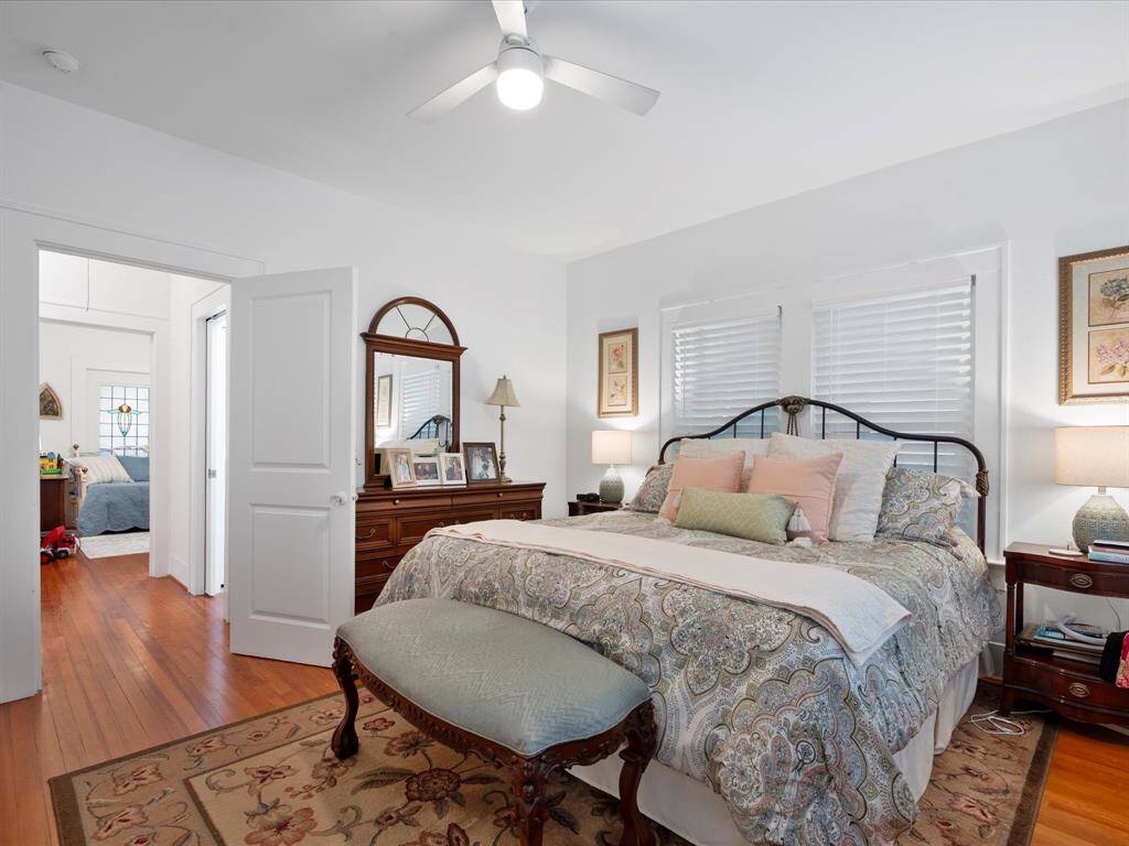 Primary bedroom with 2 closets.