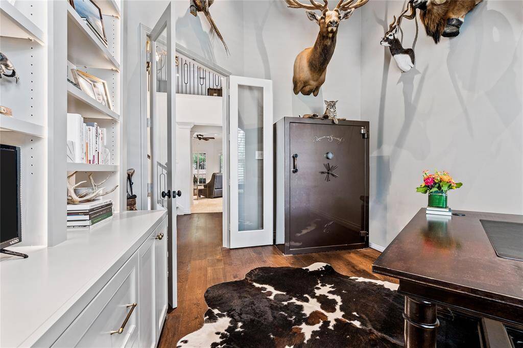Another view of entry showcasing breath taking 18' steel door.