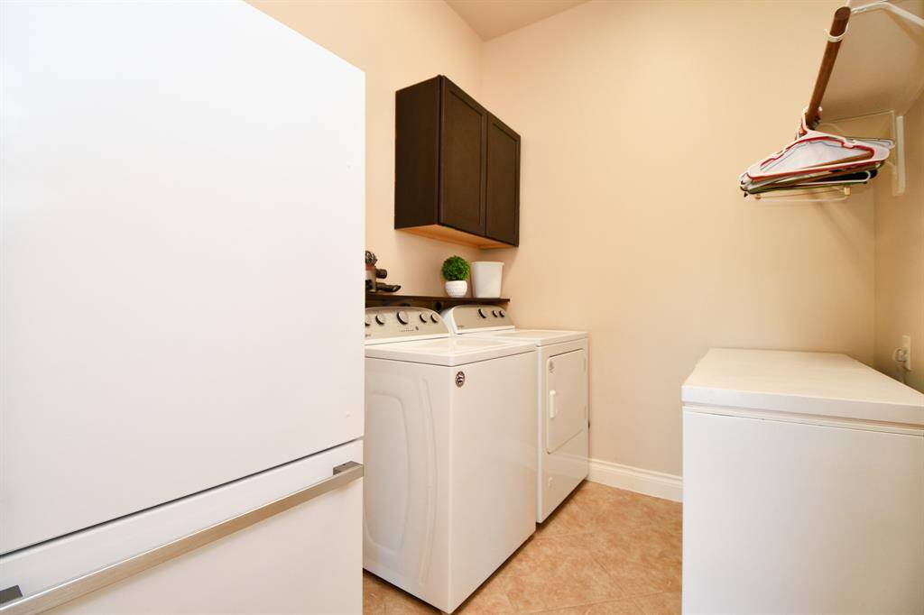 In-house laundry area