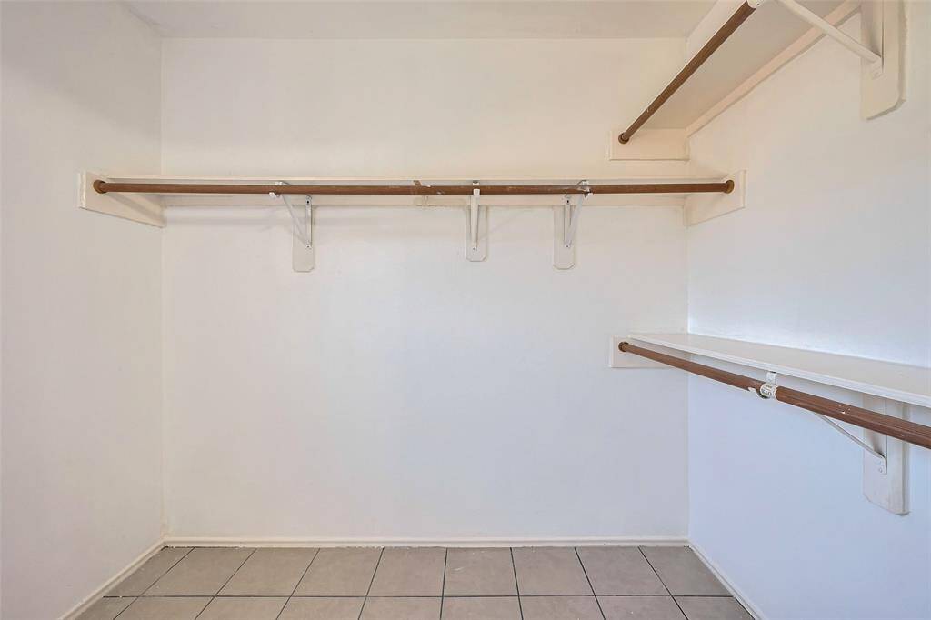 Primary walk in closet