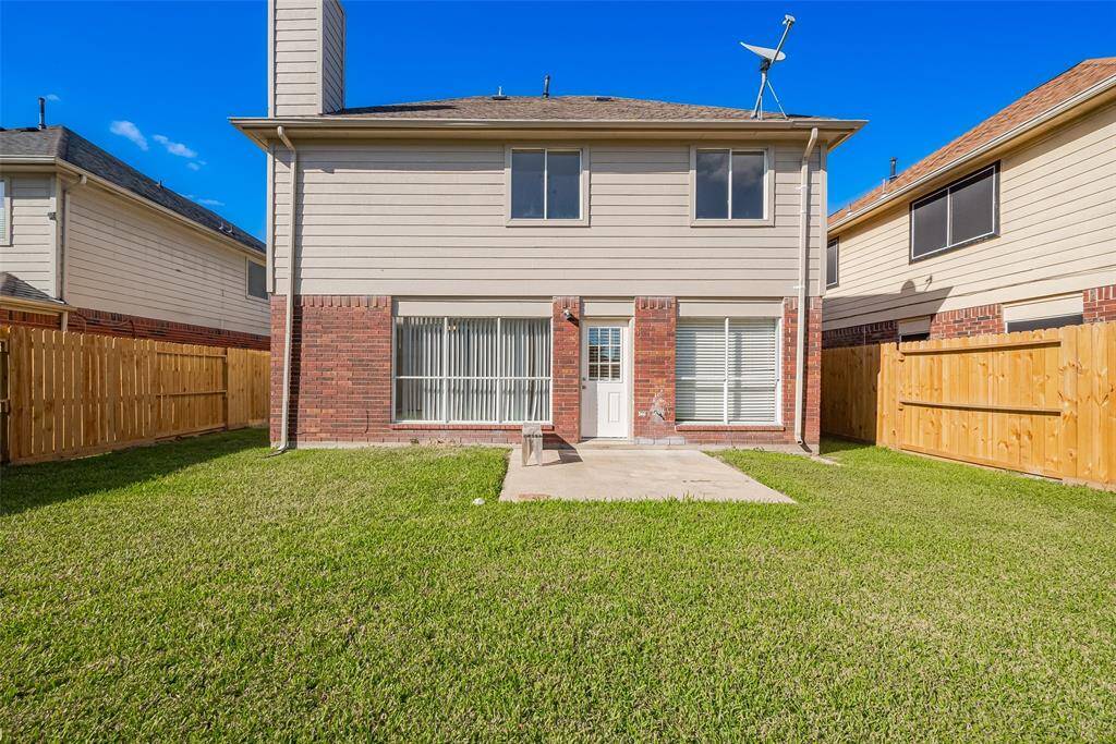Backyard landscape is well kept