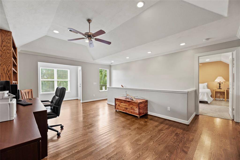Located on the 2nd level, the bonus room is an ideal mixture of community space and private solitude.