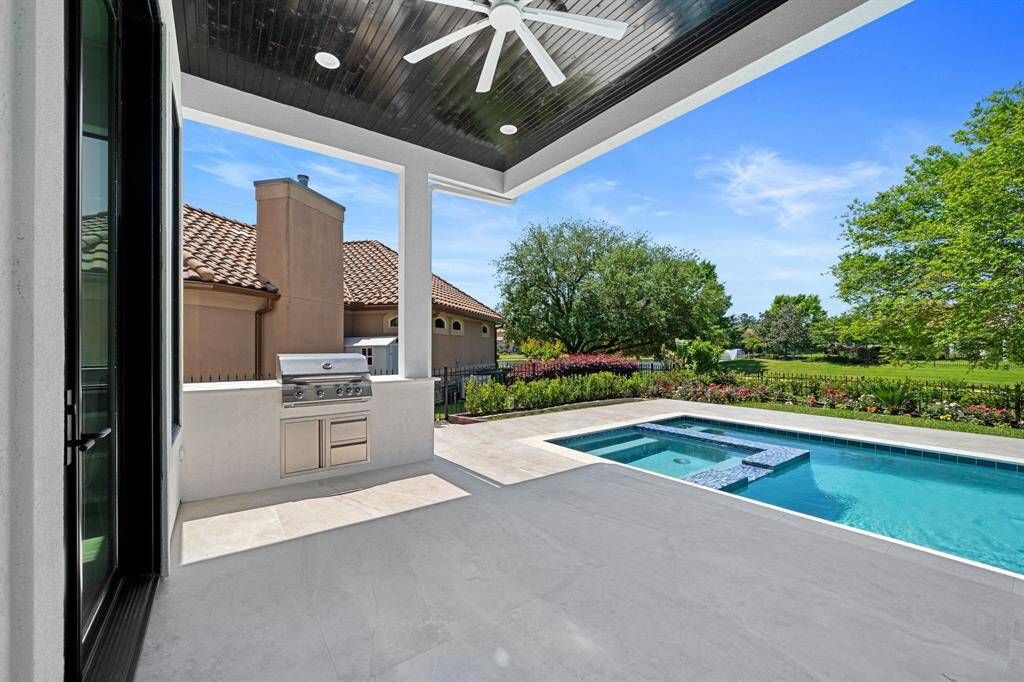 Patio and outdoor kitchen