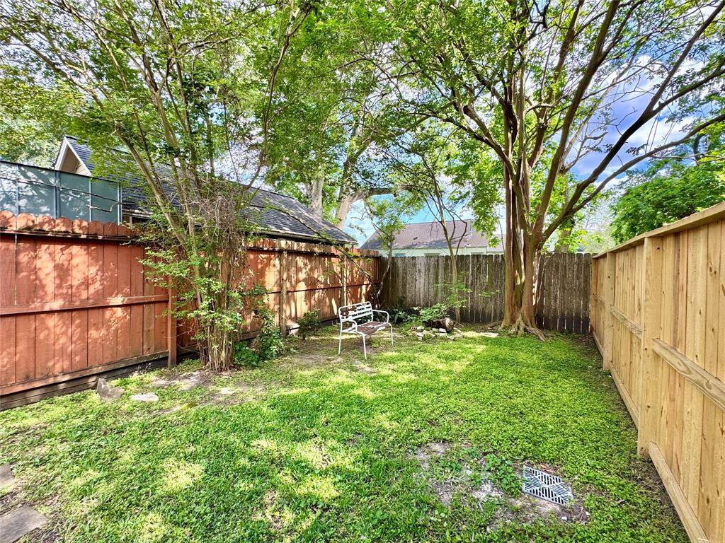 Beautifully shaded back yard!