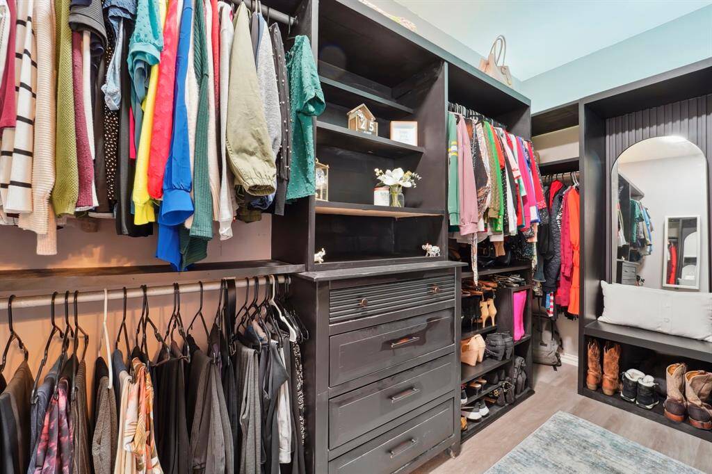 More custom built ins in the closet
