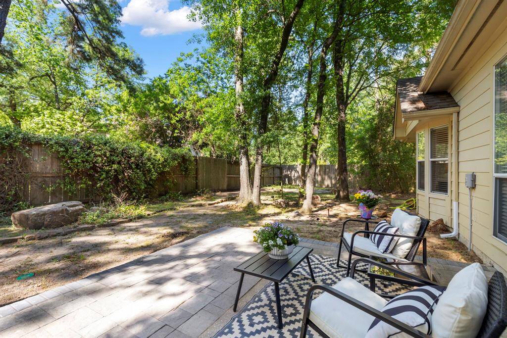 Extended back patio.